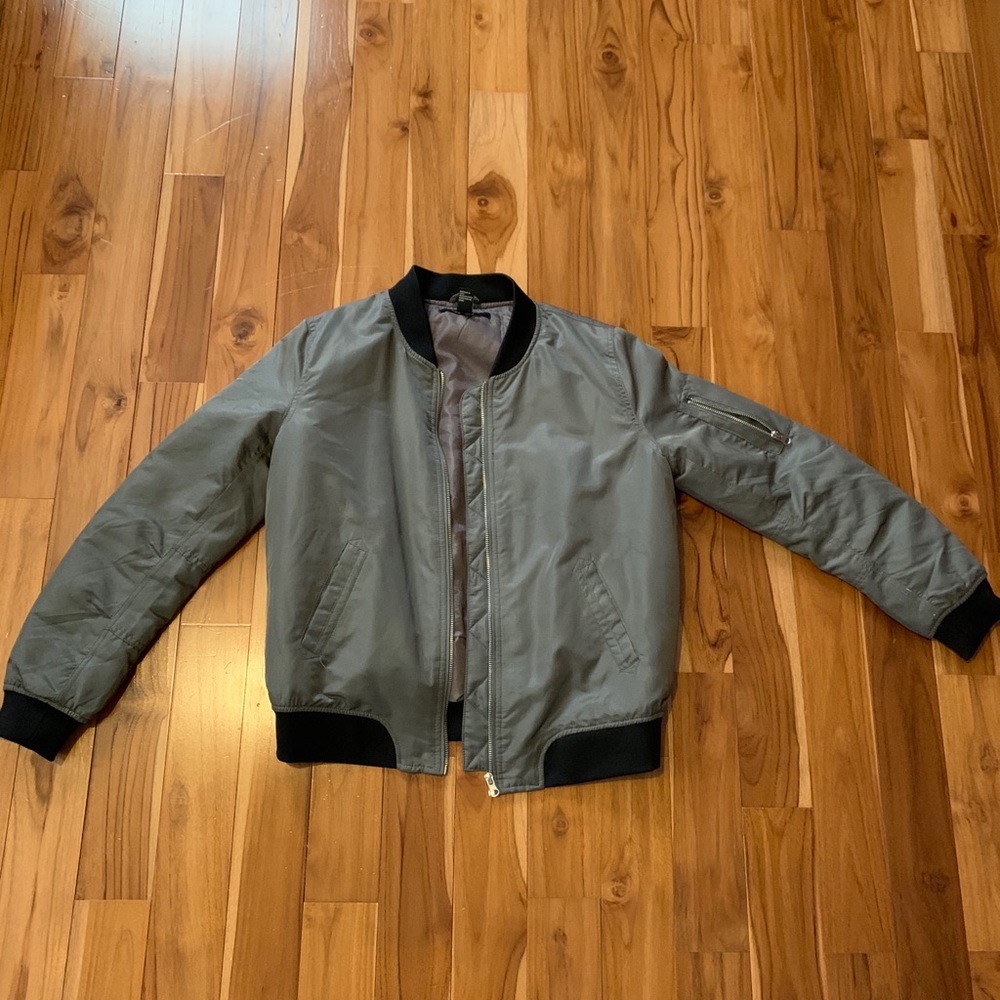 Green bomber jacket